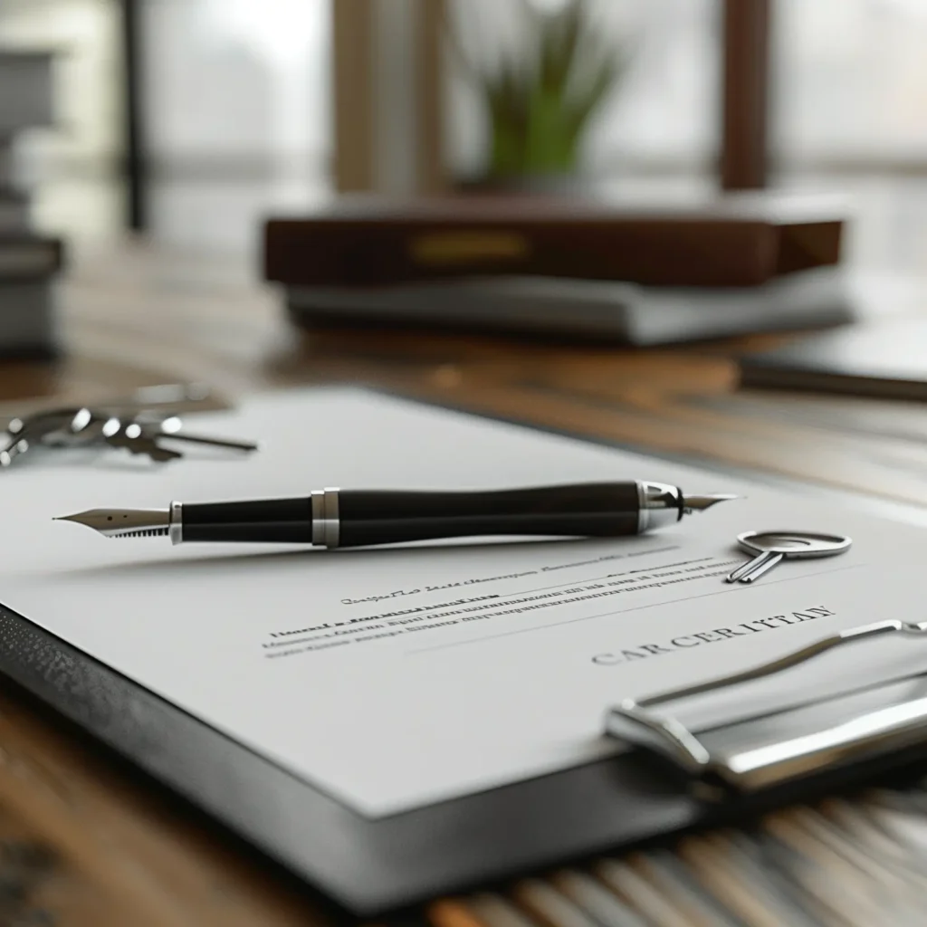 Vertrag bei Notar oder Anwalt liegt auf dem Tisch, Symblisch für Grundstück einer Erbengemeinschaft in der Metropolregion Hamburg verkaufen und Bauerwartungsland im Großraum Hamburg verkaufen