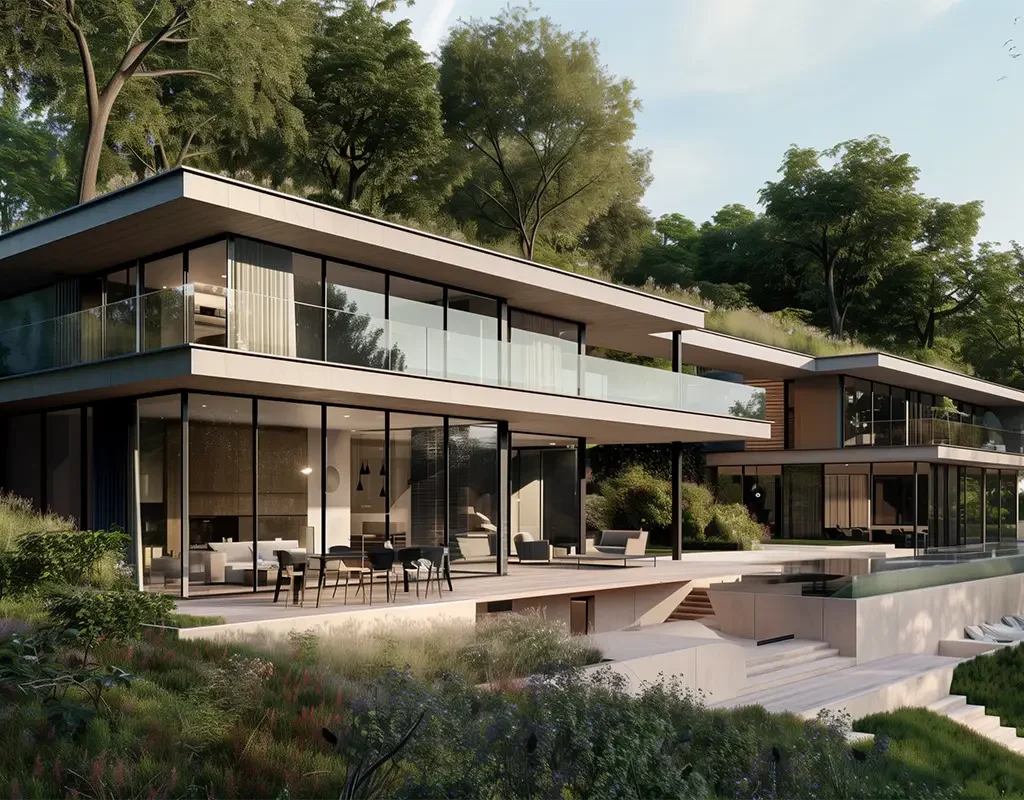 Villa am Hang in Blankenese als Symbolfoto für Stellenangebot als Architekt und Karriere als Architekt